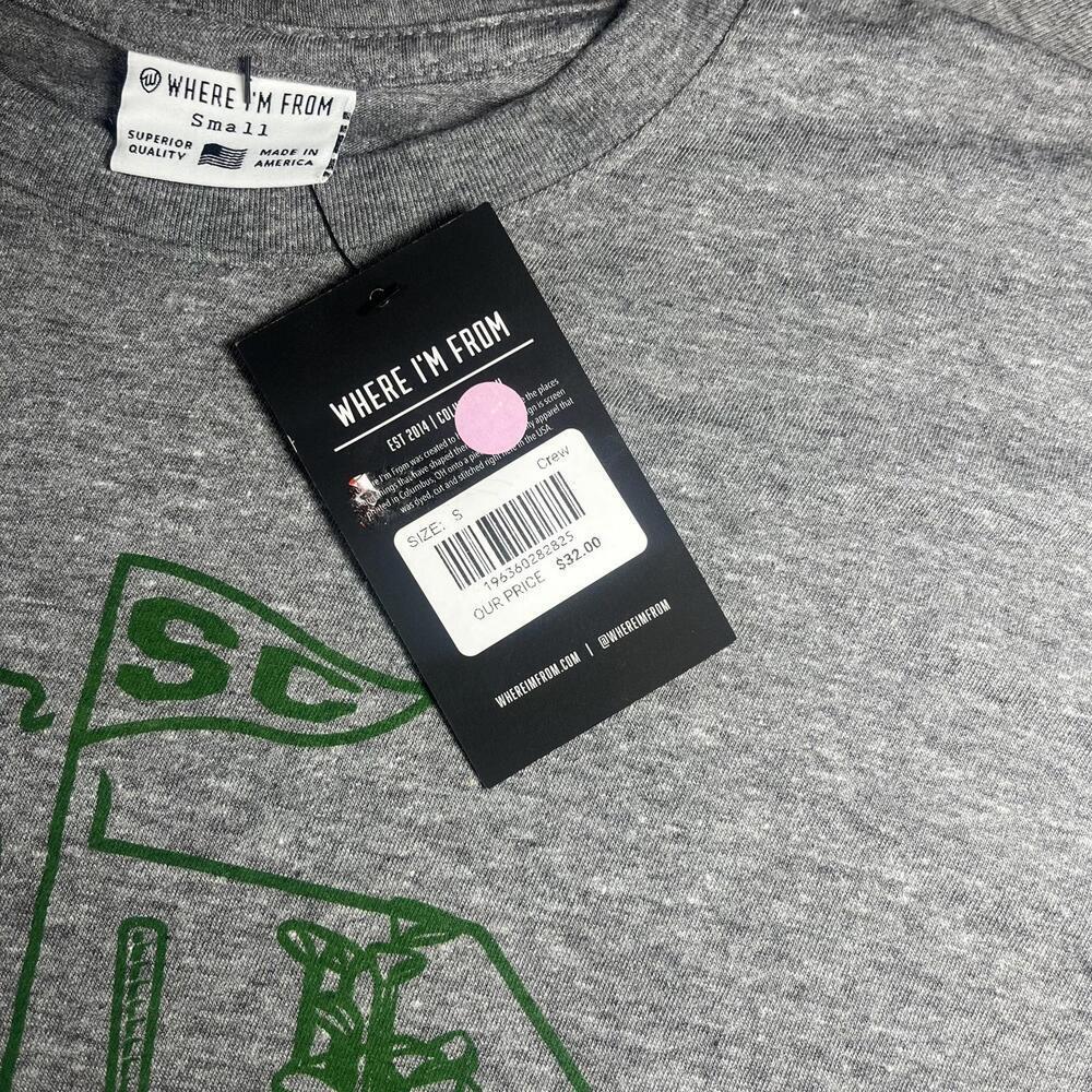 New With Tags Where I'm From Golf Apparel Golf Mix Men’s Small Gray Golf T-Shirt - Picture 2 of 5